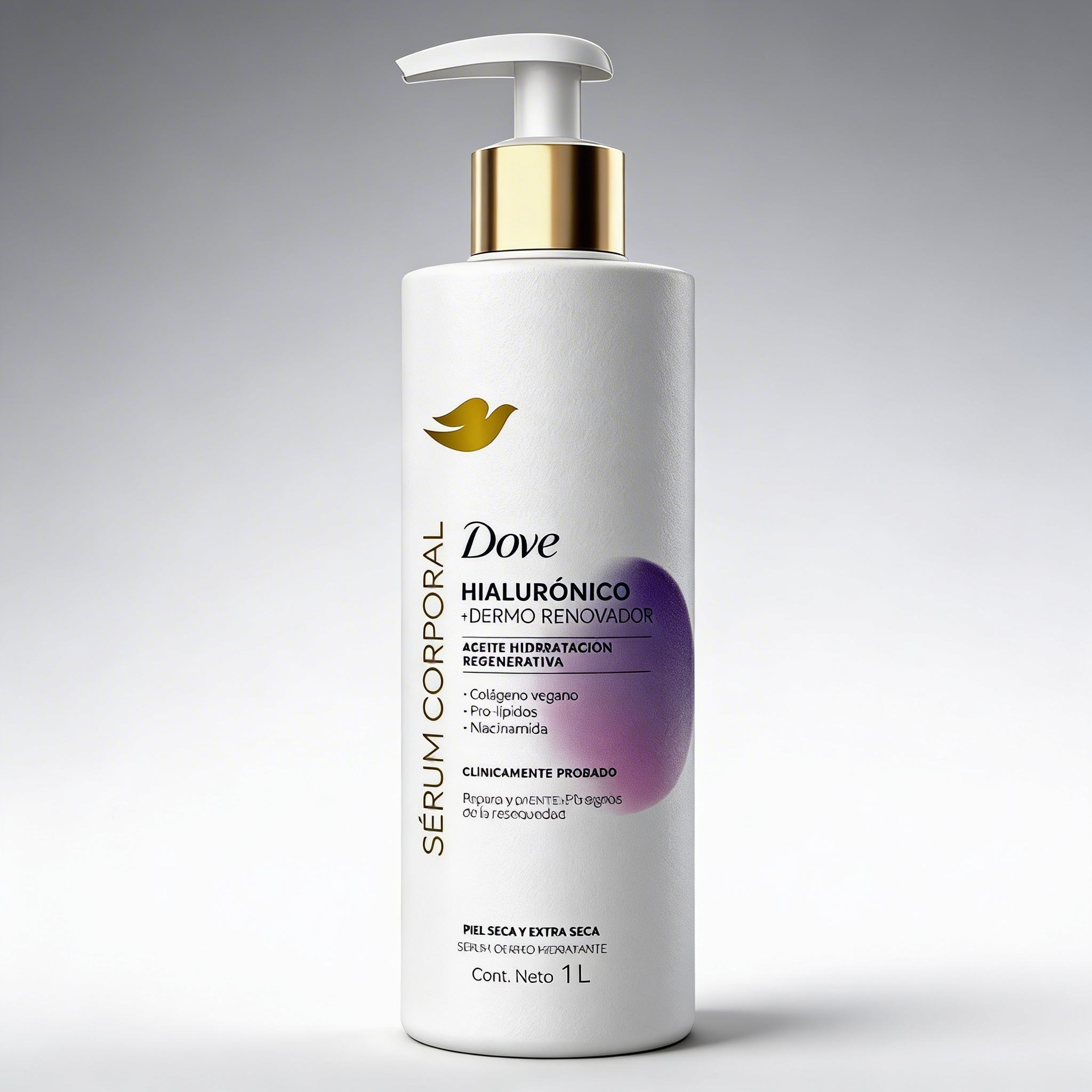 Sérum Corporal Dove Ácido Hialurónico Piel Seca y Extra Seca 1 L